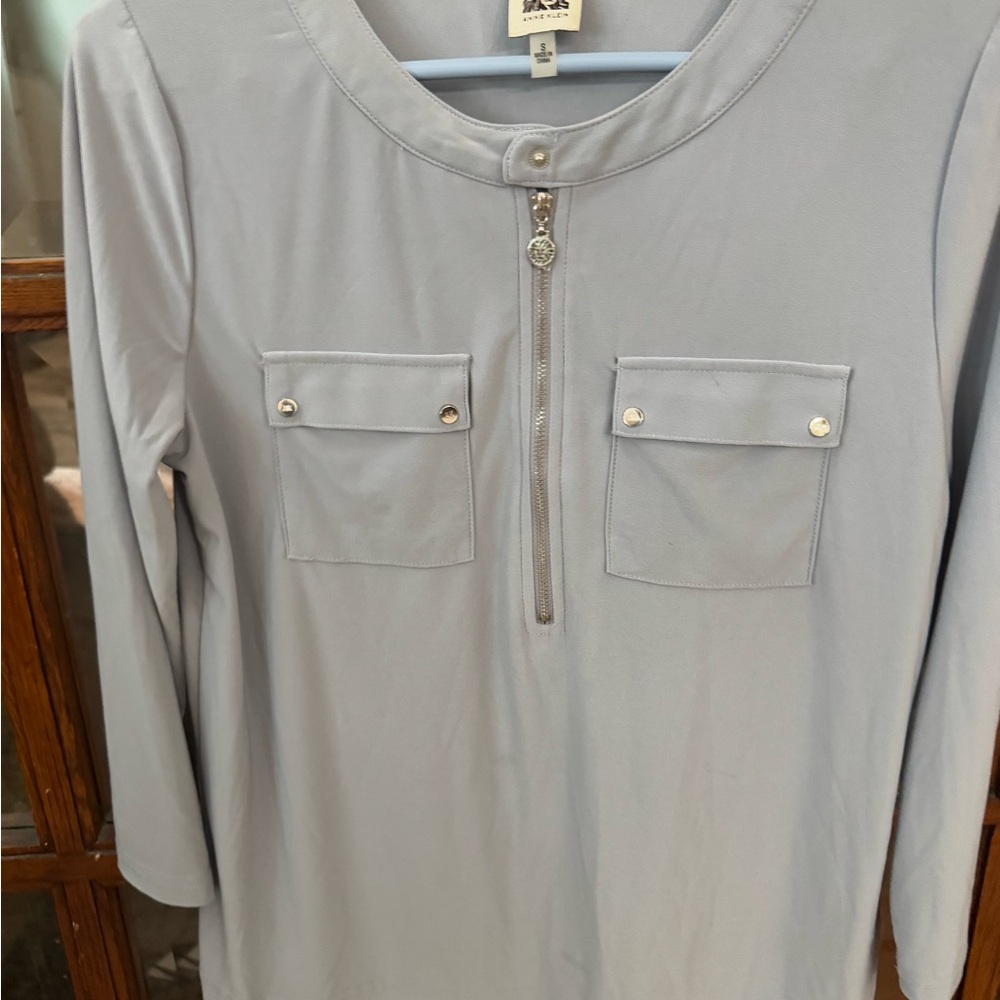 Anne Klein Baby Blue Top